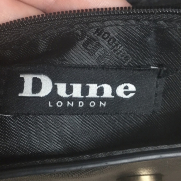 Dune London Handbag Crossbody Black Animal Print Calf Hair Leather & Wallet - Picture 3 of 10